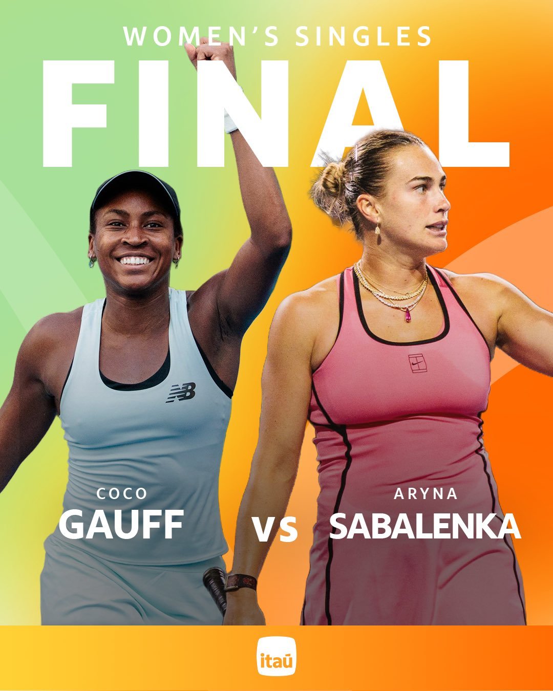 迈阿密1000赛 明日赛程⏰女单决赛是凌晨3点开打，会起来看吗？萨巴伦卡vs高芙