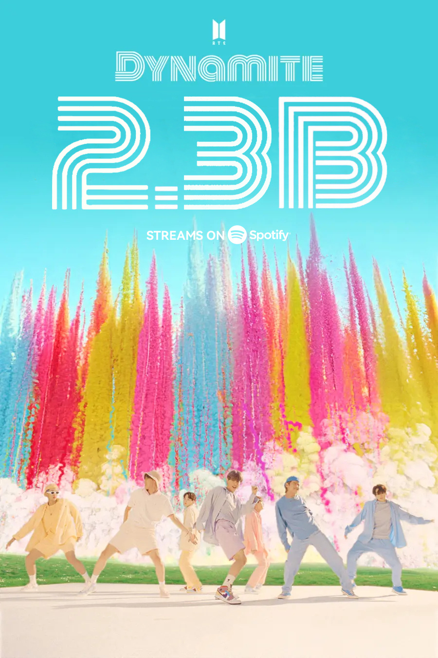 BTS『Dynamite』Spotify流媒突破2️⃣3️⃣亿🎉成为BTS第一