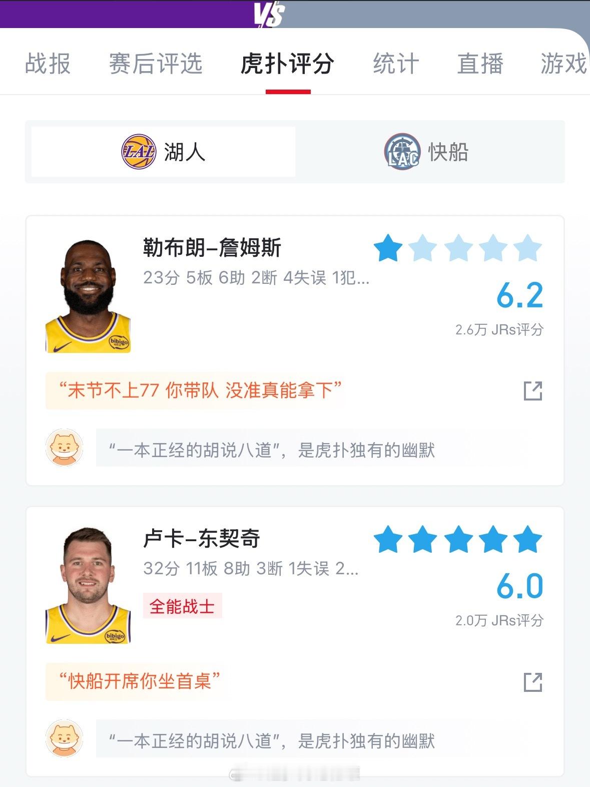 我们看的是同一场比赛吗？快船战胜湖人