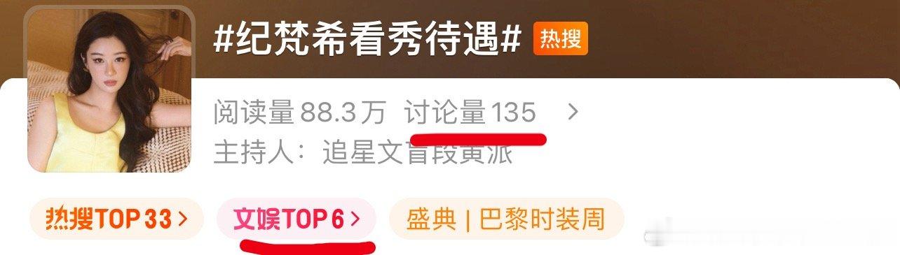 纪梵希看秀待遇就这个点讨论量，挂RS多久了，以前你身边坐的谁压根没人关心，但是只