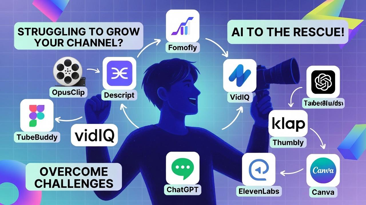 当up主好难？AI帮你频道起飞 📈
OpusClip – 长影片自动变Shor