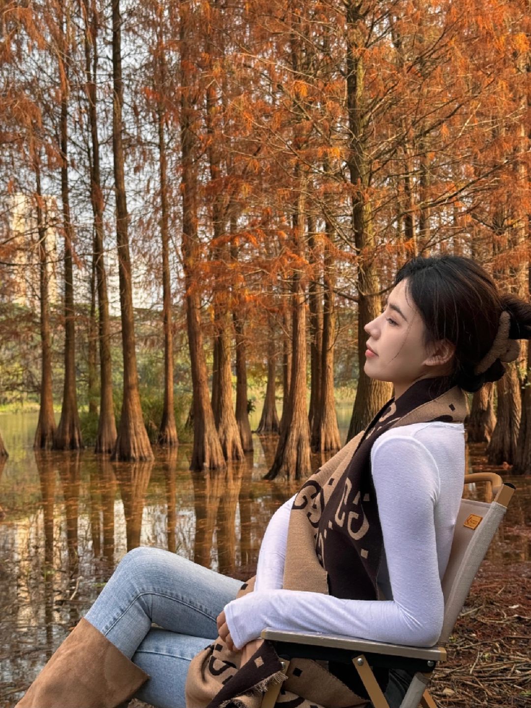 相思湖的落羽杉红了 ，再不来就等明年咯🍂