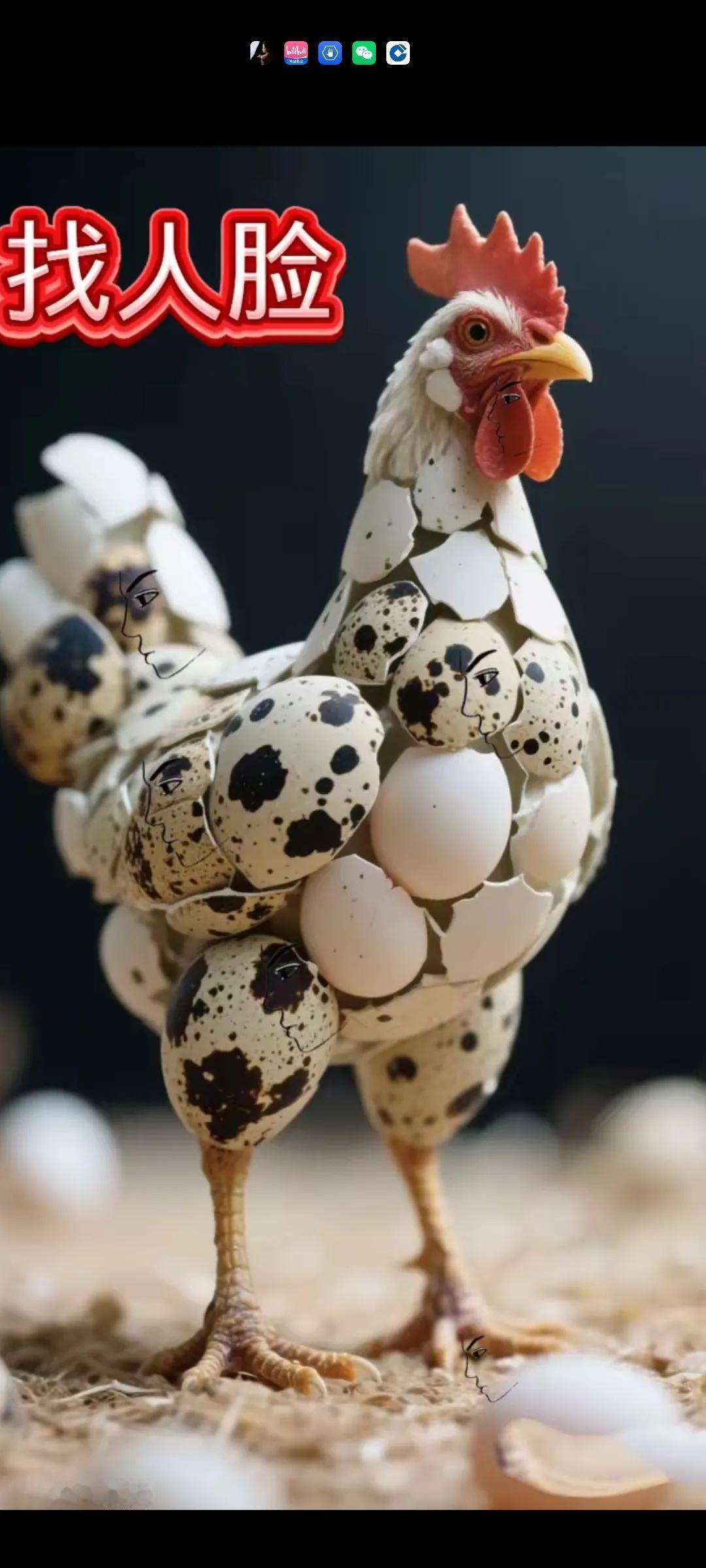 图中有六张人脸。你能找到吗？