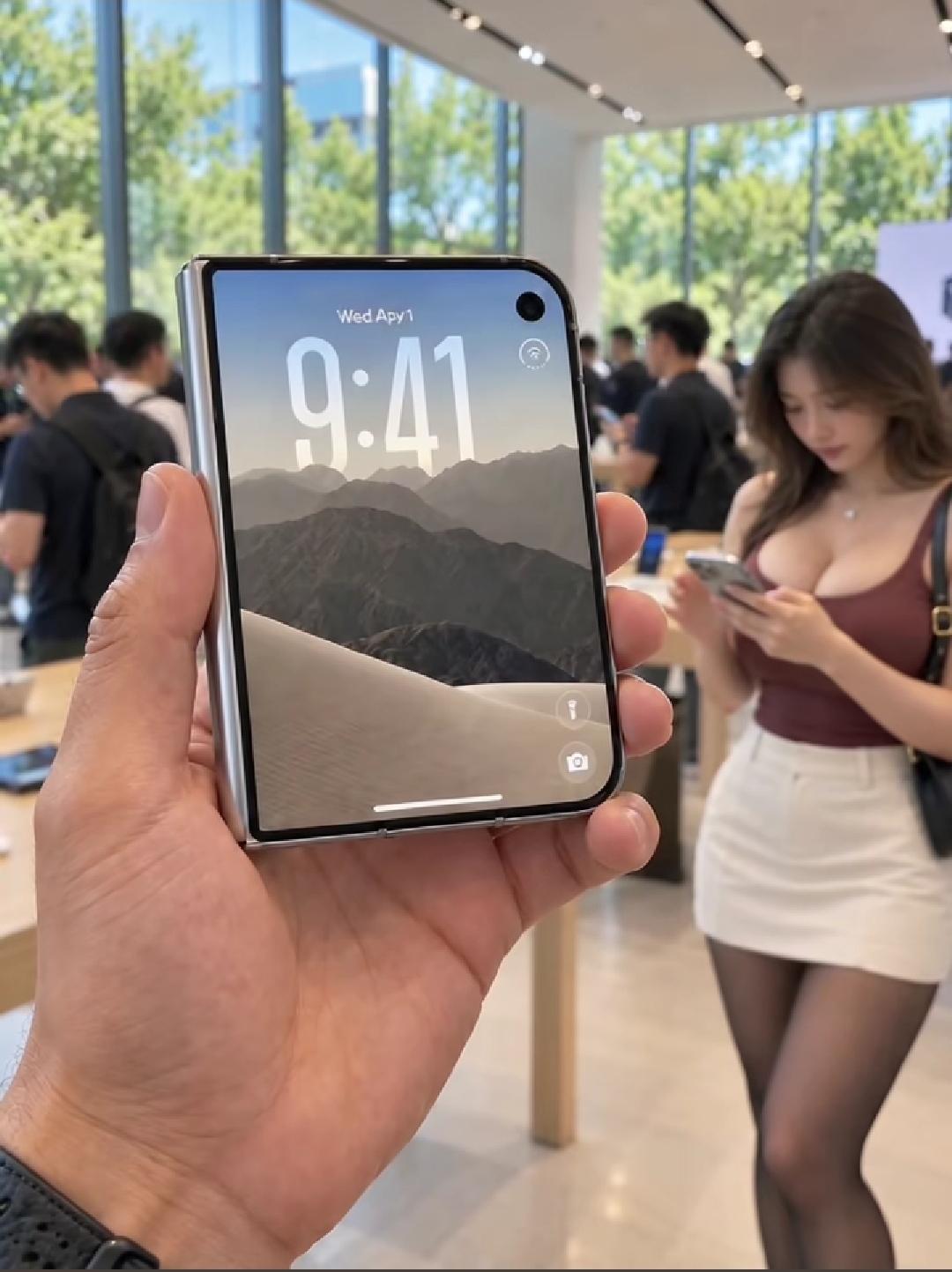 iPhone Duo颜值真的非常高！

这款折叠屏手机唯一的不足，就是价格略微贵