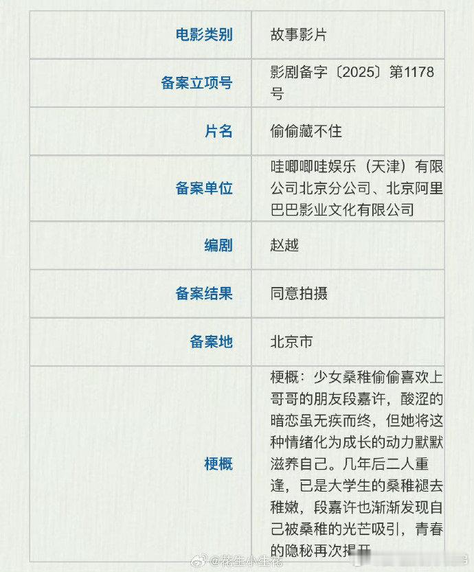 电影偷偷藏不住新演员电影《偷偷藏不住》主演和演员一个不认识，全是新演员，这电影会