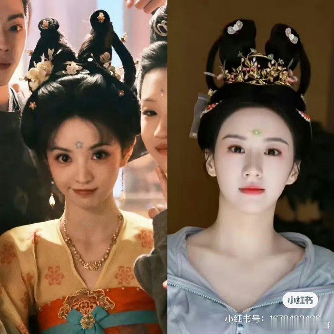 田曦薇粉丝说包上恩造型抄袭，确实大差不差 ​​​