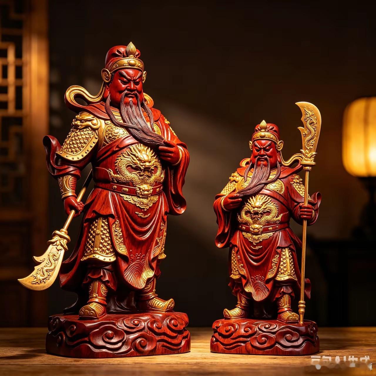 明朝天启年间，熹宗皇帝想在皇宫中供奉关帝，特意命人塑造了一大一小两尊关帝像。当时