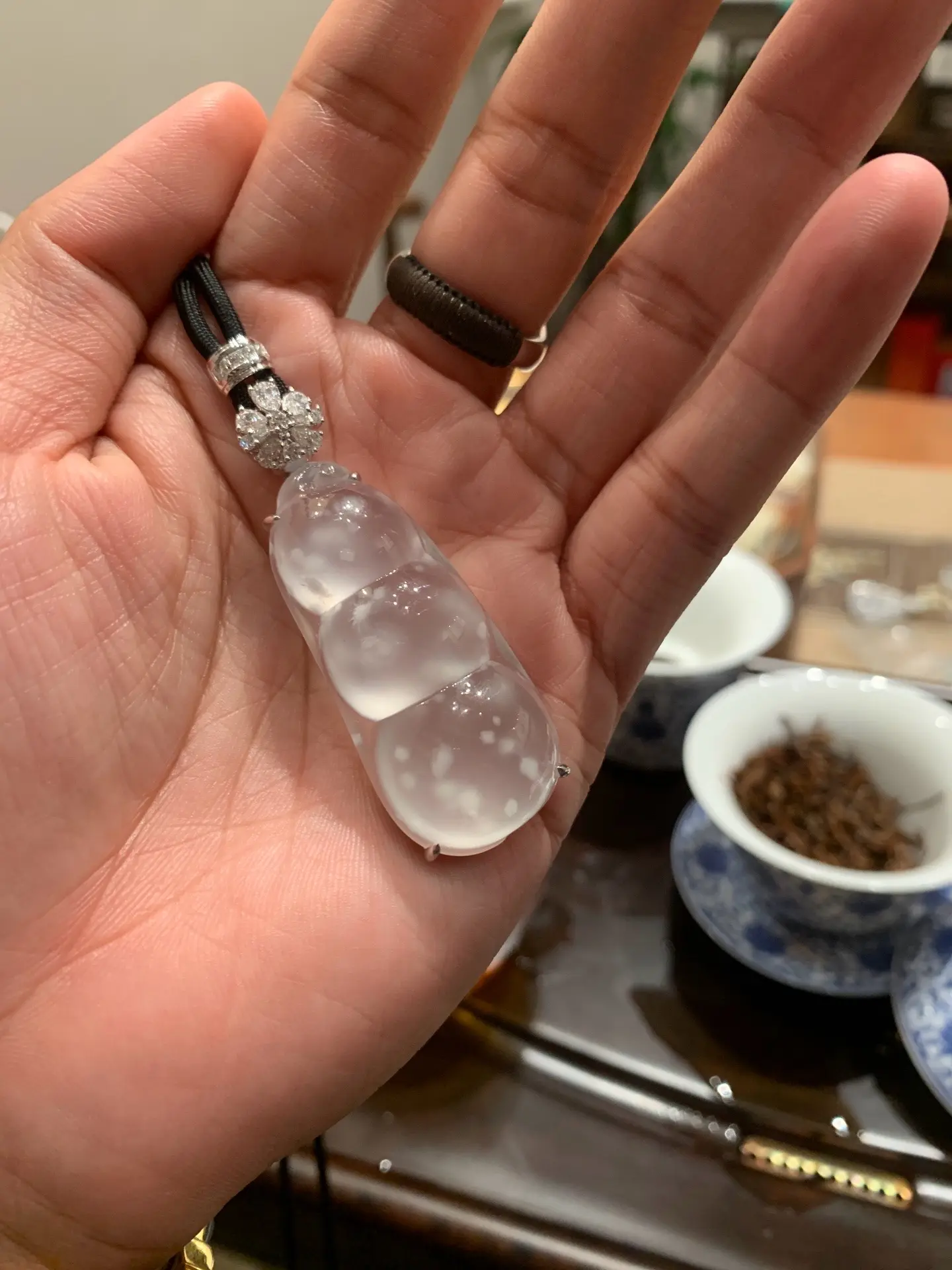 爱好：翡翠。此豆在手、钞票很有#以翠会友