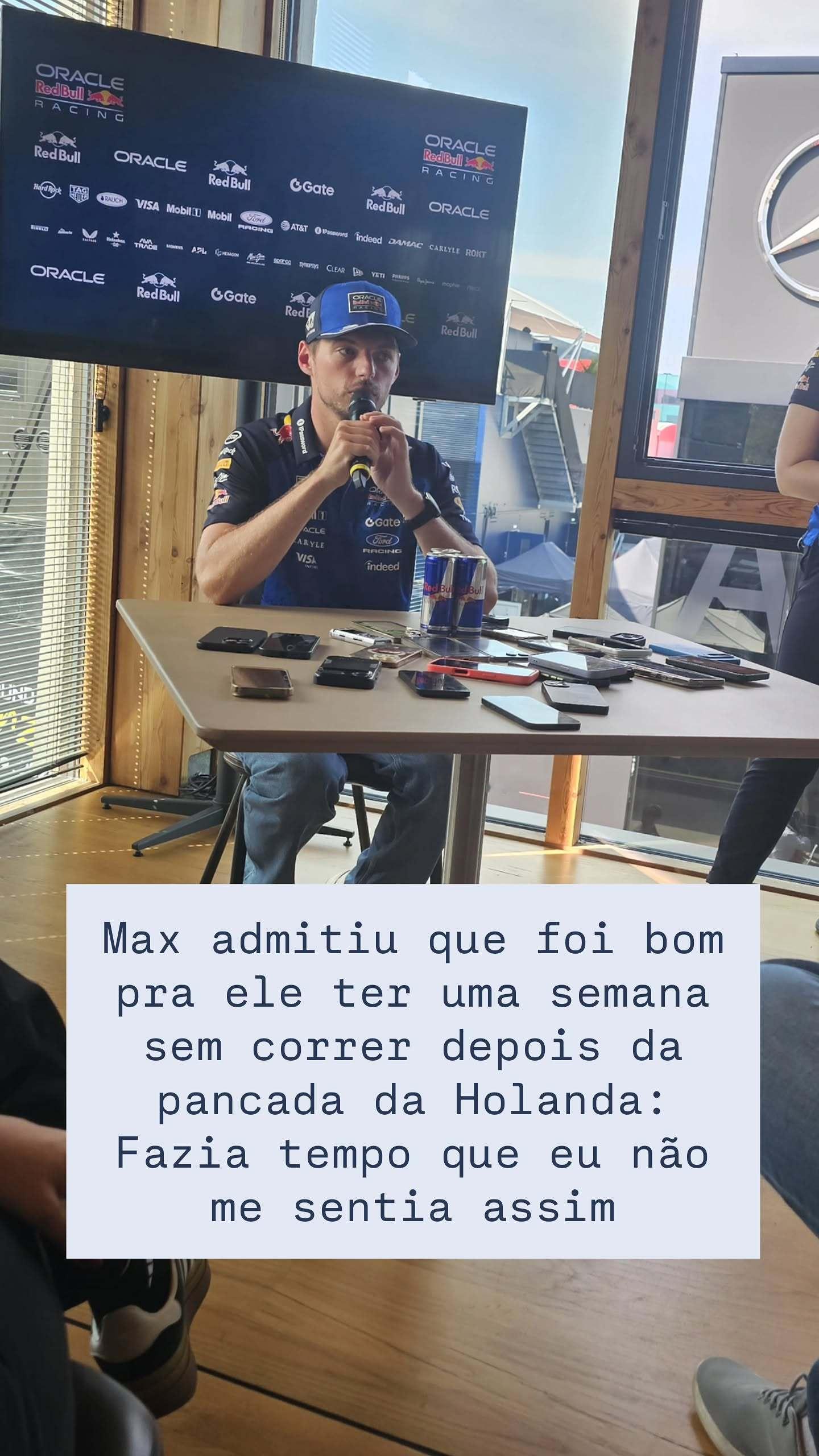 🎤 Max承认，在经历了荷兰站的沉重打击之后，能有一周的时间不用比赛对他来说是