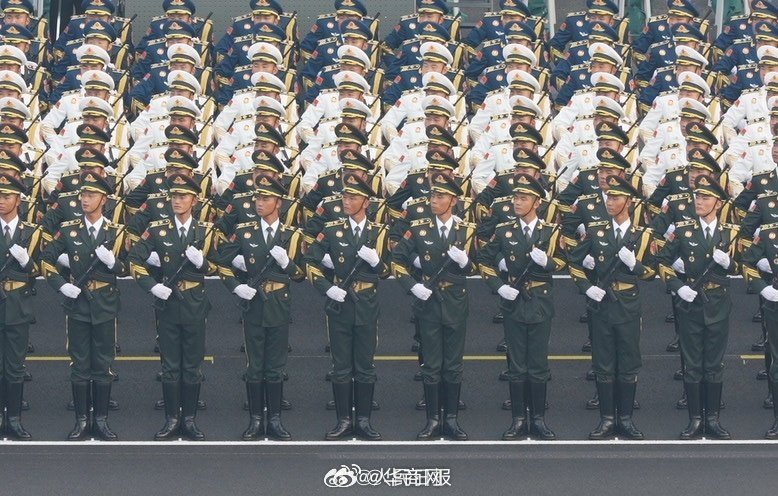 【震撼！#这不是复制粘贴这是分列式训练#】九三胜利日阅兵的#第一批复制粘贴照来了