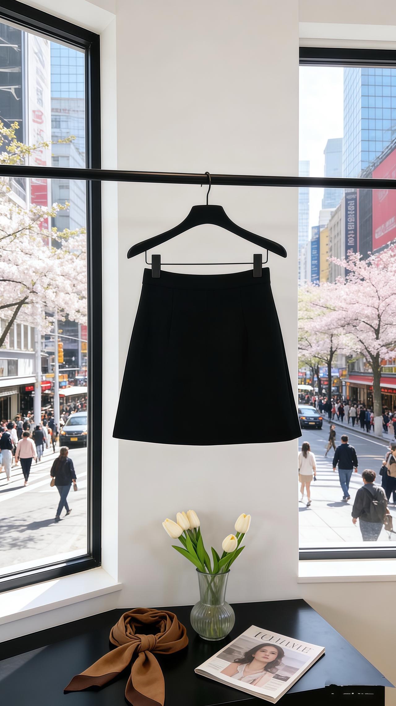 显瘦高腰半身裙 通勤半身裙