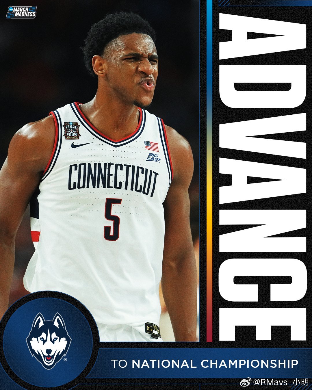 NCAA  【疯狂三月】恭喜康大率先晋级疯三决赛！100%达成近四年要么是冠军要