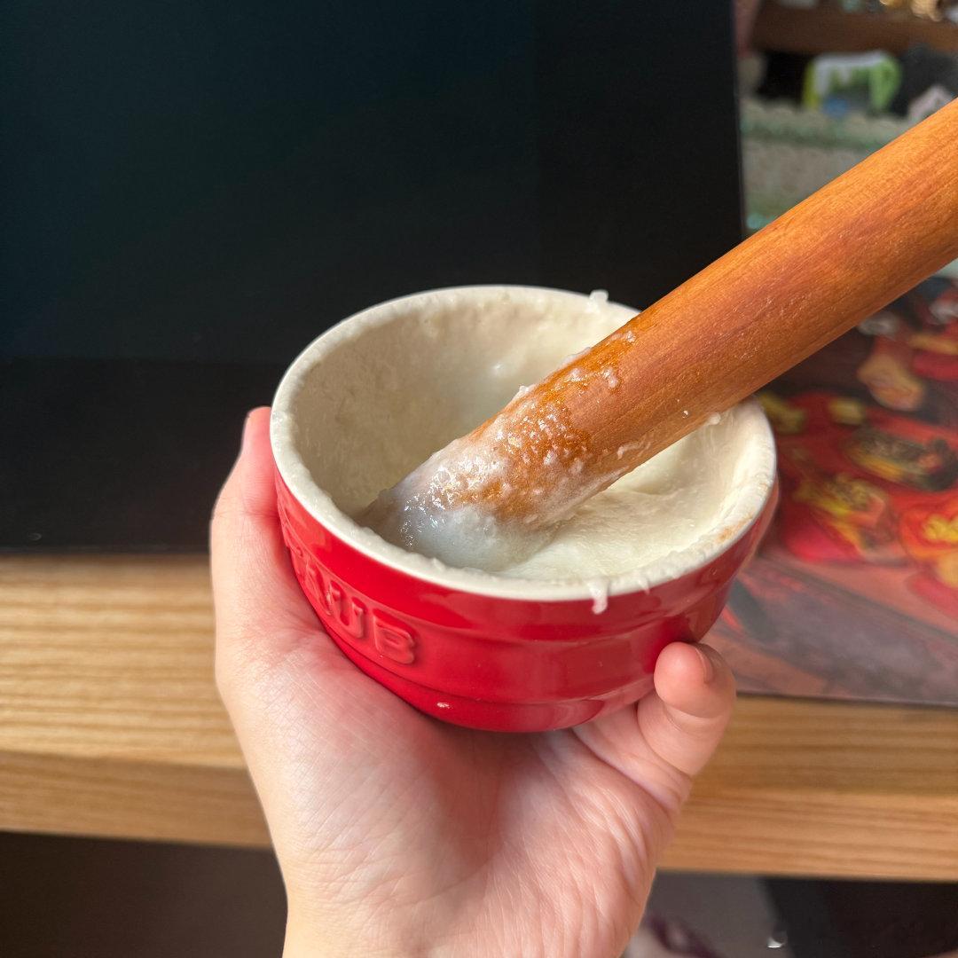 是谁，糯米煮多了，现在被迫打年糕… 