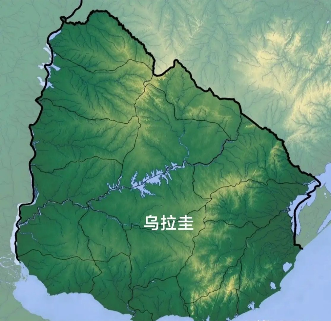 世界上有两个地方属于天选之地，除了澳大利亚之外，就是乌拉圭。乌拉圭面积17.6万