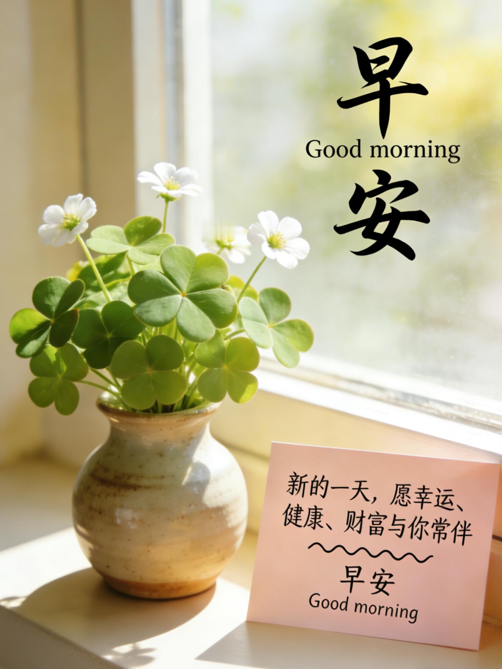  🌿 早安｜新的一天，幸运常伴 
