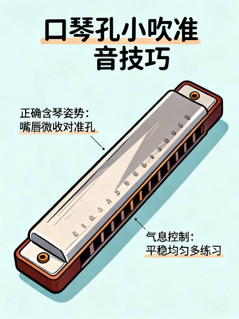 口琴孔小,怎么才能吹准音? 口琴孔小，想吹准音还真得下点功夫。我之前练口琴时也被