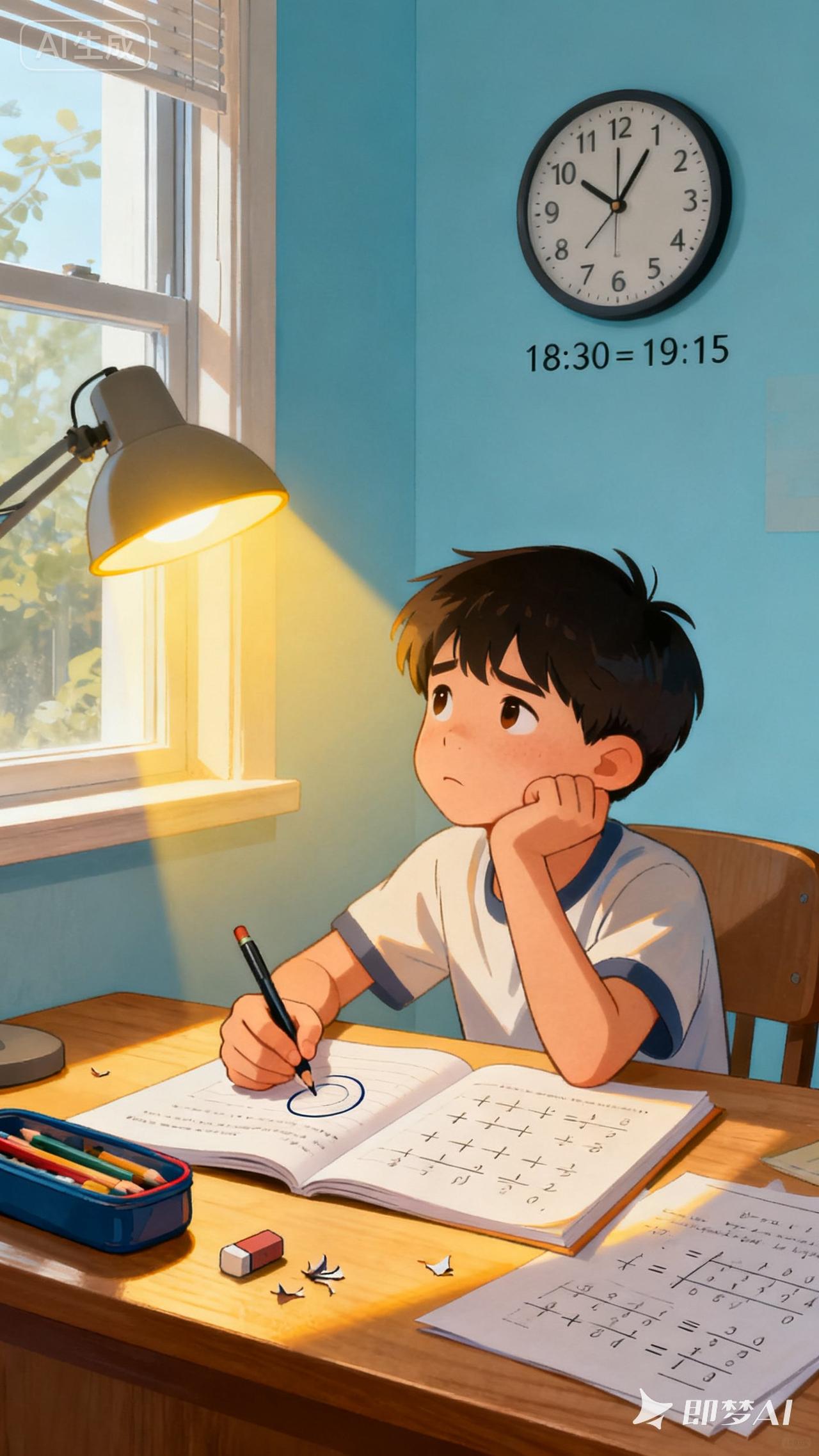 孩子写作业磨蹭，我吼他，他就鸡飞狗跳！能感受到你现在既着急又无奈的心情——孩子写