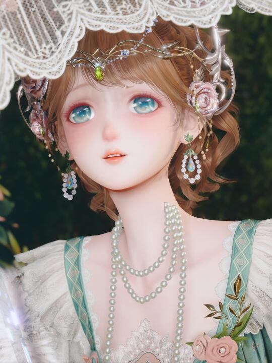 油画少女