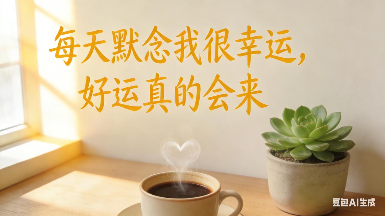 每天默念“我很幸运”，好运真的会来！

人到四五十、六七十，日子安稳，却总被莫名