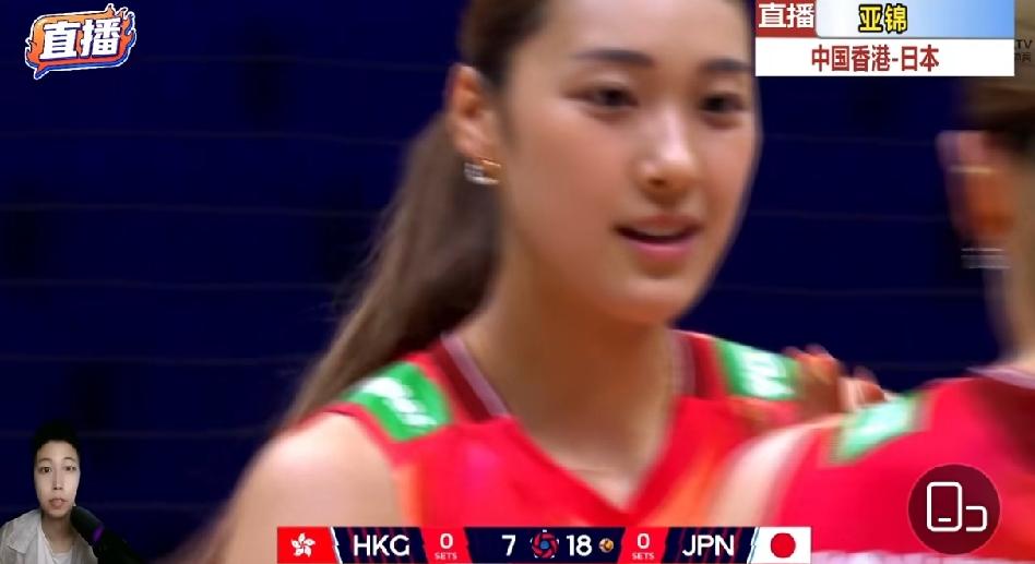 亚锦赛日本队首秀，今天的对手是中国香港队。第一局比赛结束，日本队25：9轻松取胜