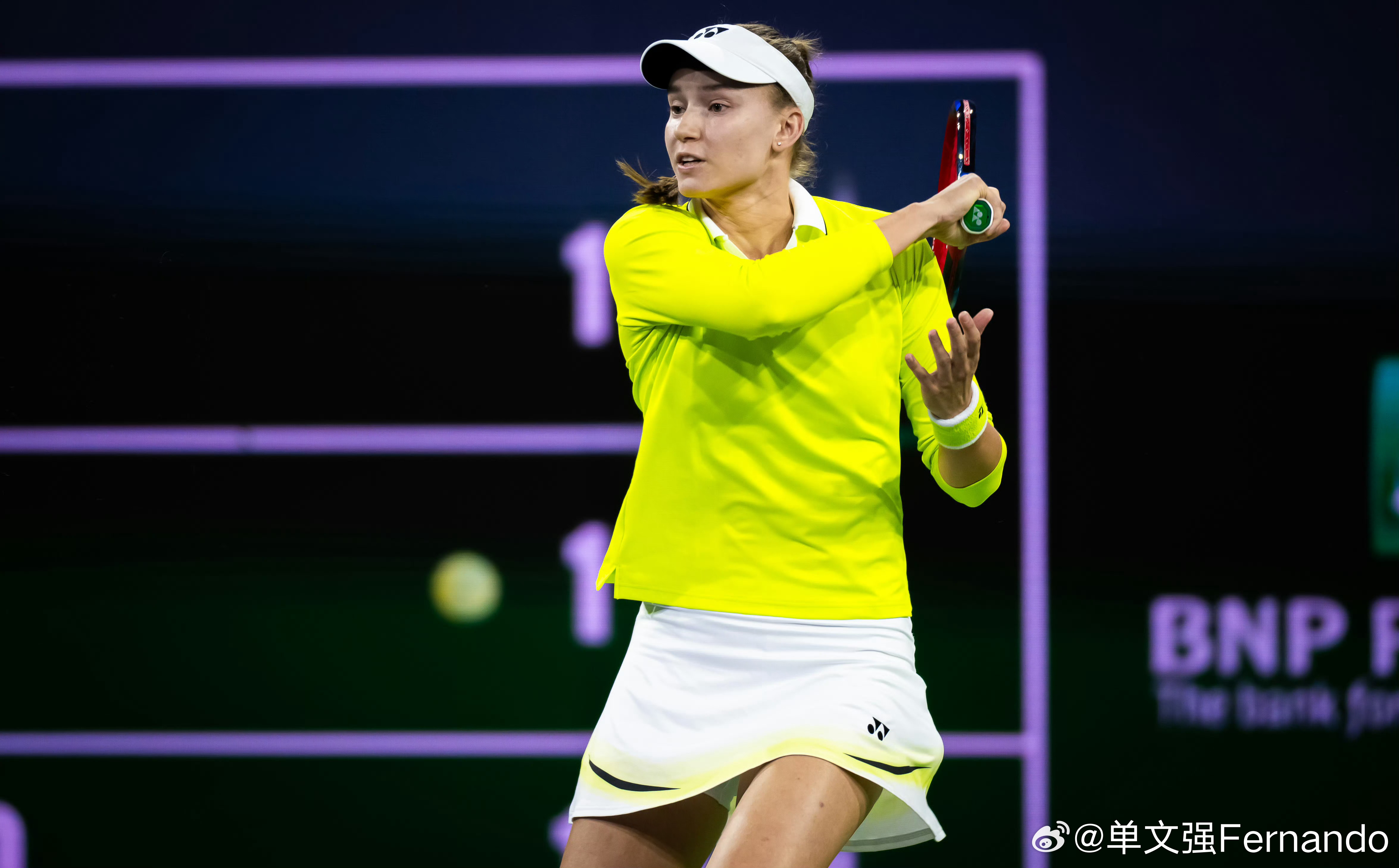 莱巴金娜！晋级IW印第安维尔斯八强6-4/4-3领先卡塔尔时候，对手伤退……Le