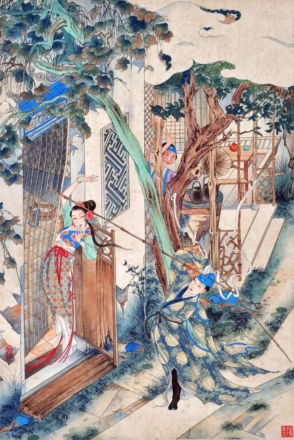 小潘可以画得风情万种，西门氏却不能这般玉树临风。
不然，舆情一边倒，大郎再占着不