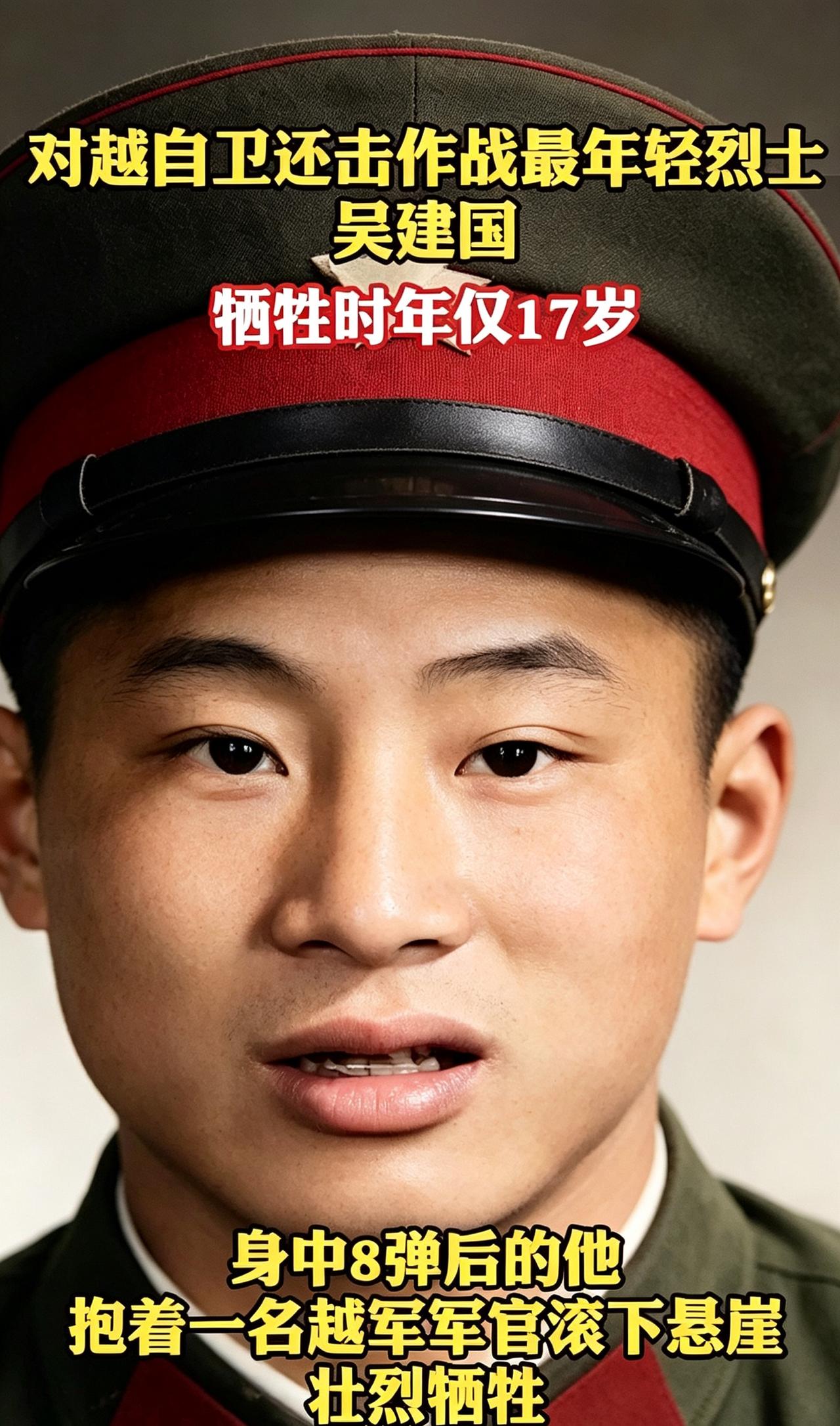 1979年对越自卫反击战打响，17岁的吴建国，入伍才仅仅两个多月，还是个稚气未脱