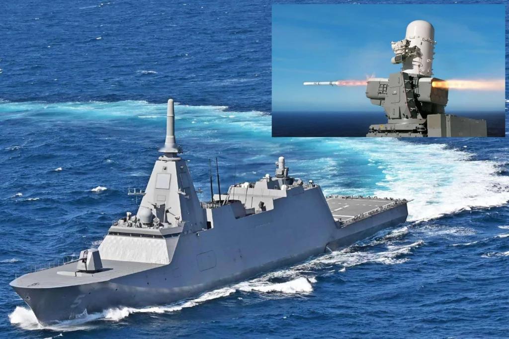 澳大利亚给未来给日本造的Mogami级护卫舰换装雷神SeaRAM导弹防御系统
