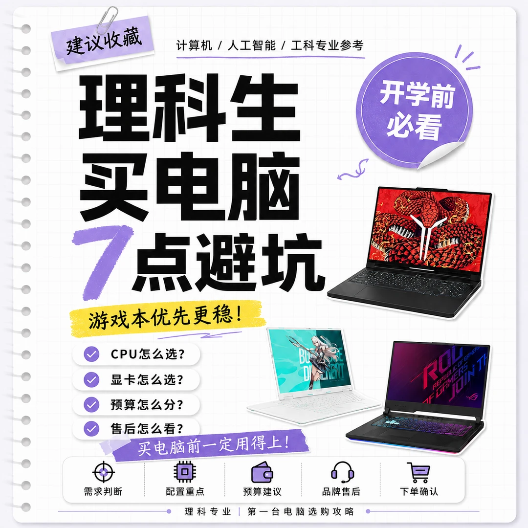 理科生买电脑7点避坑