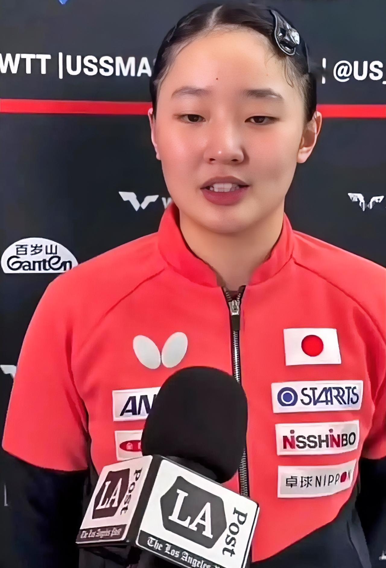 张本美和接受采访时，谈到自己和松岛辉空输掉混双比赛的感觉时，表示：输掉比赛，是由