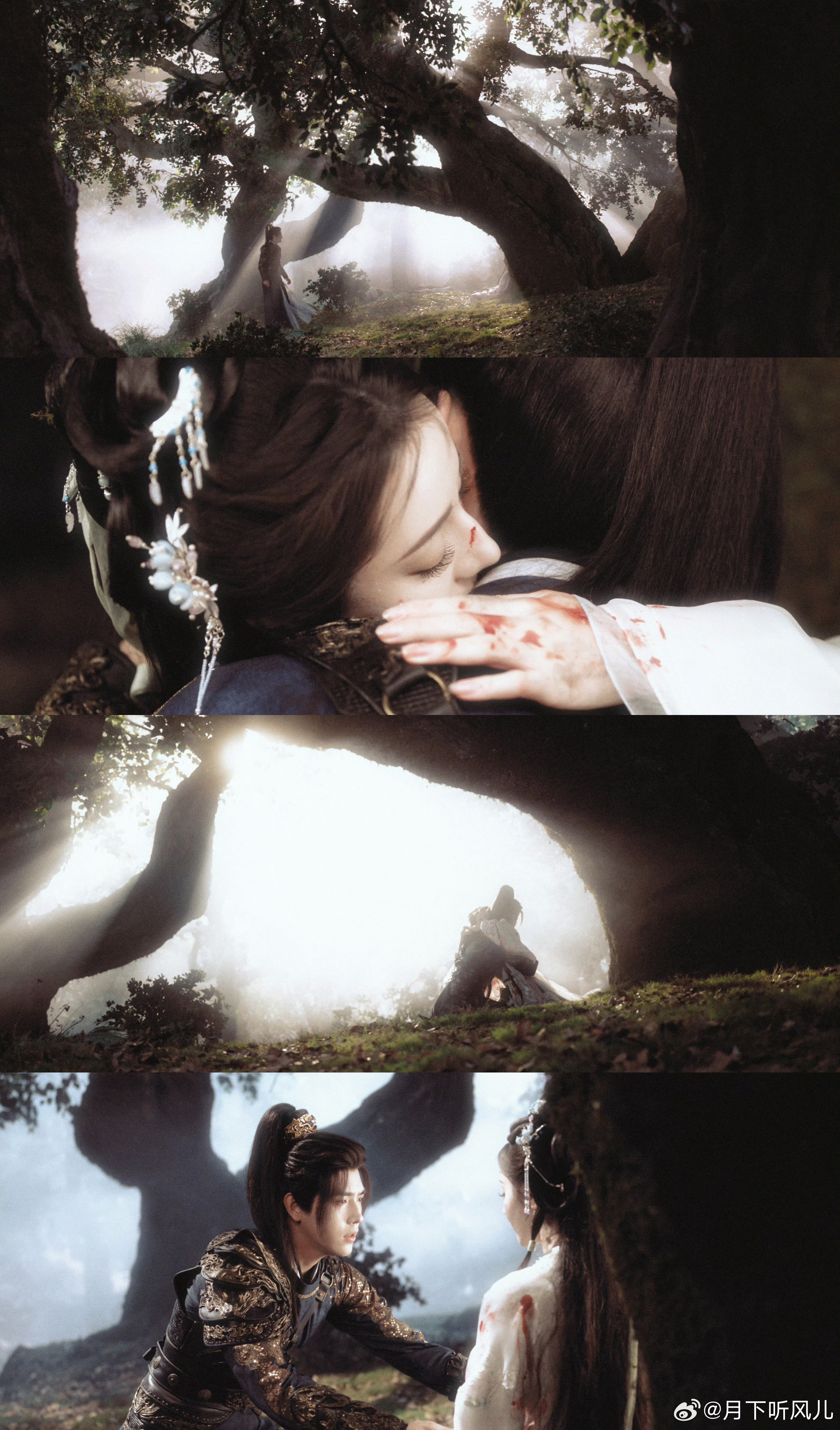 这64秒好像热巴陈飞宇前世今生红白交织的画面搭配细腻互动，陈飞宇的青涩模样，让6