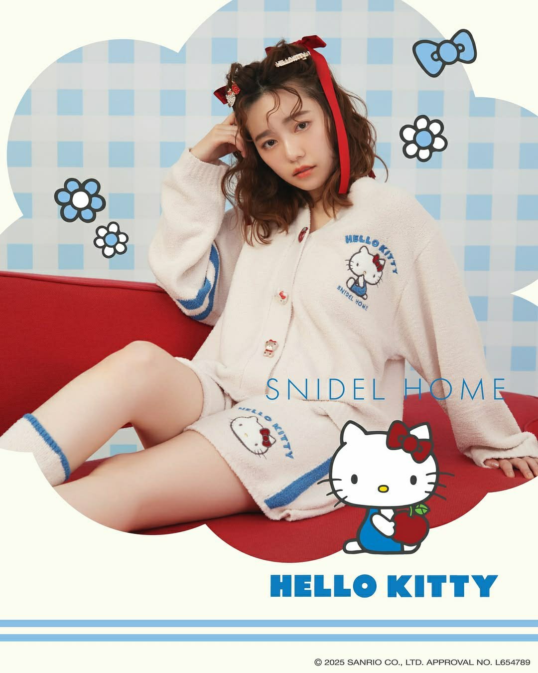 日娱新闻  岛崎遥香 SNIDEL HOME × HELLOKITTY🍎🎀 