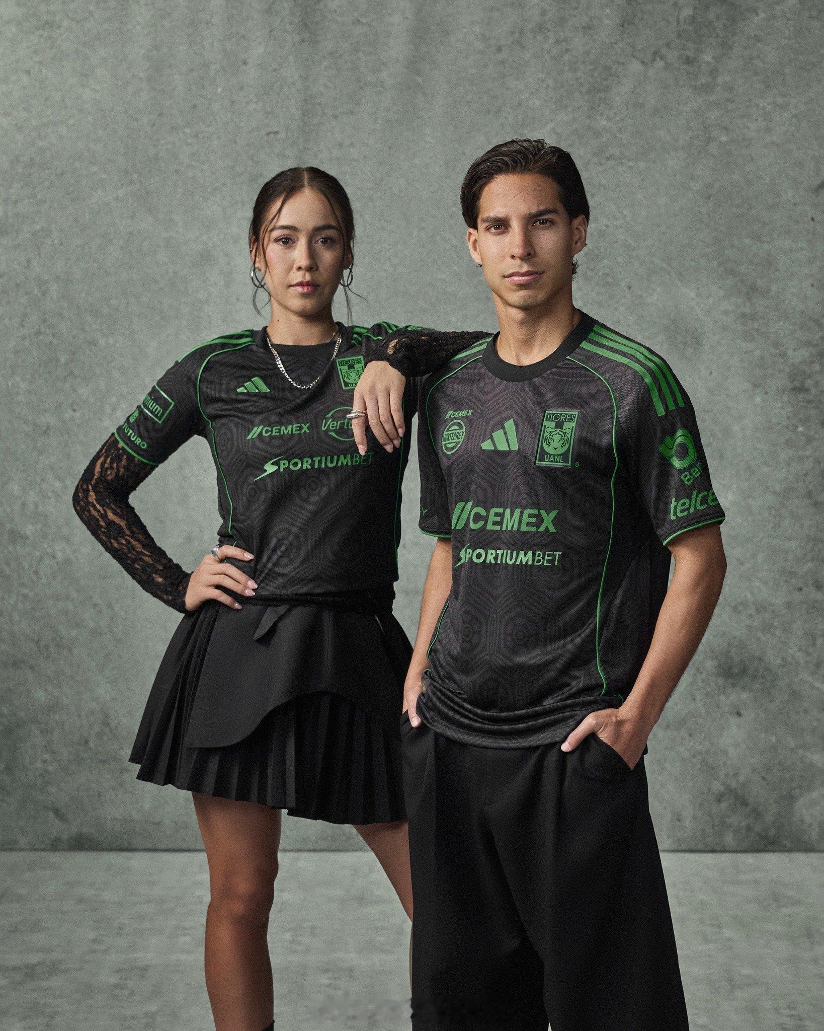 墨西哥老虎发布2026赛季第三球衣。球衣资讯 贤聊球衣 阿迪达斯