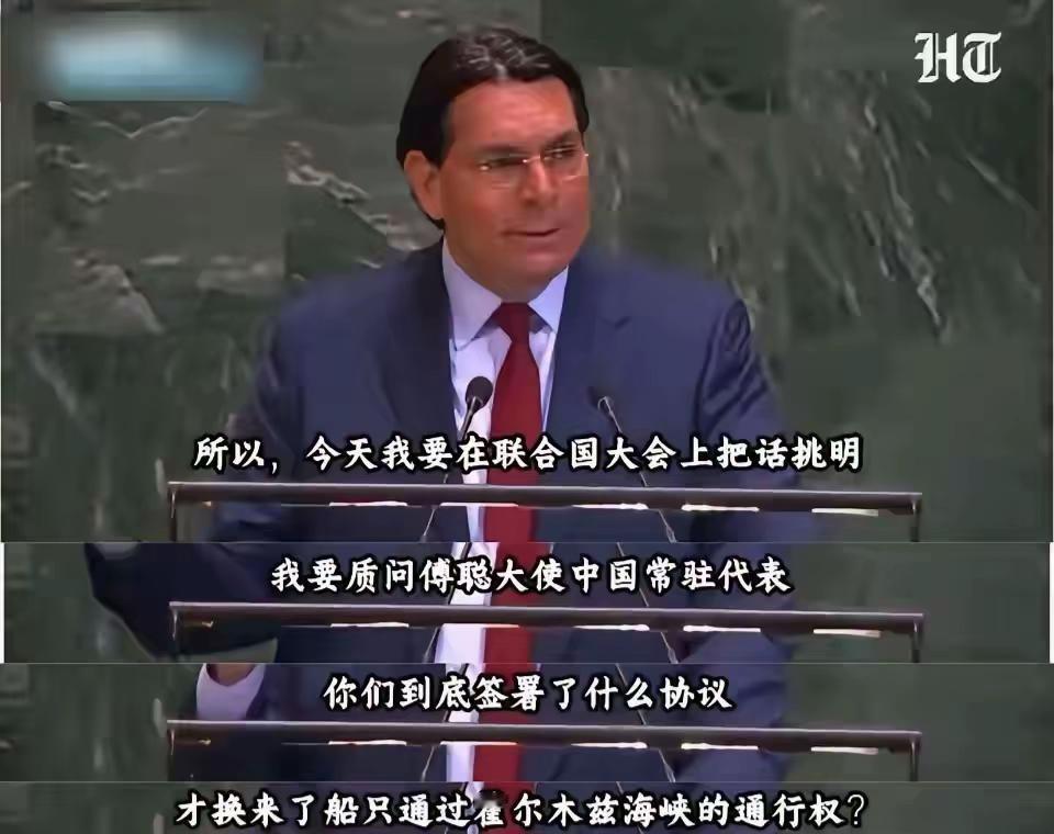 以色列是不是飘了，装都不装了，都开始这么直截了当的点名了。

虽然，以色列这位驻