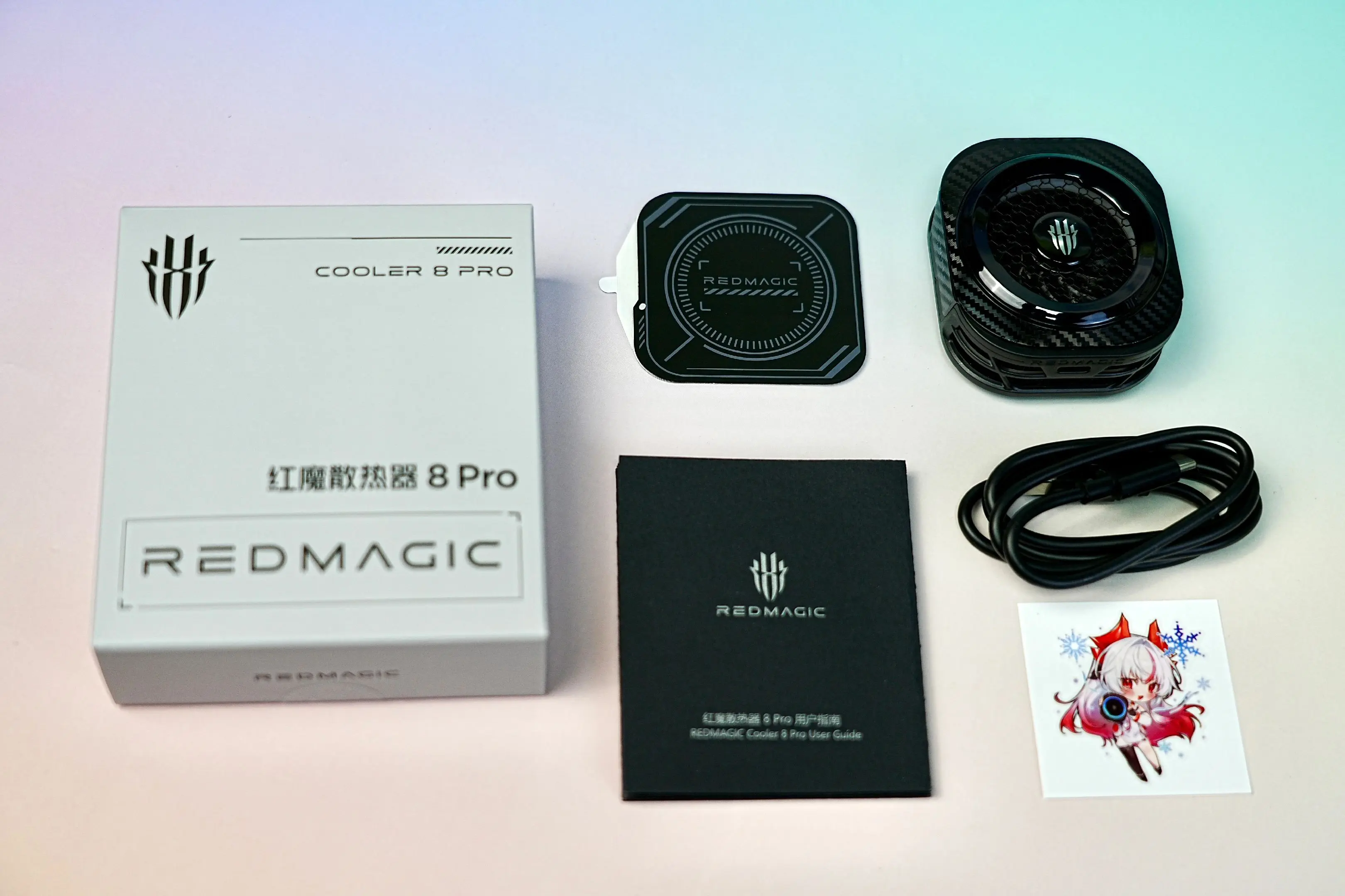 红魔散热器 8Pro上手散热成功。广东的天气真的绝了，过年都没冷过，现...