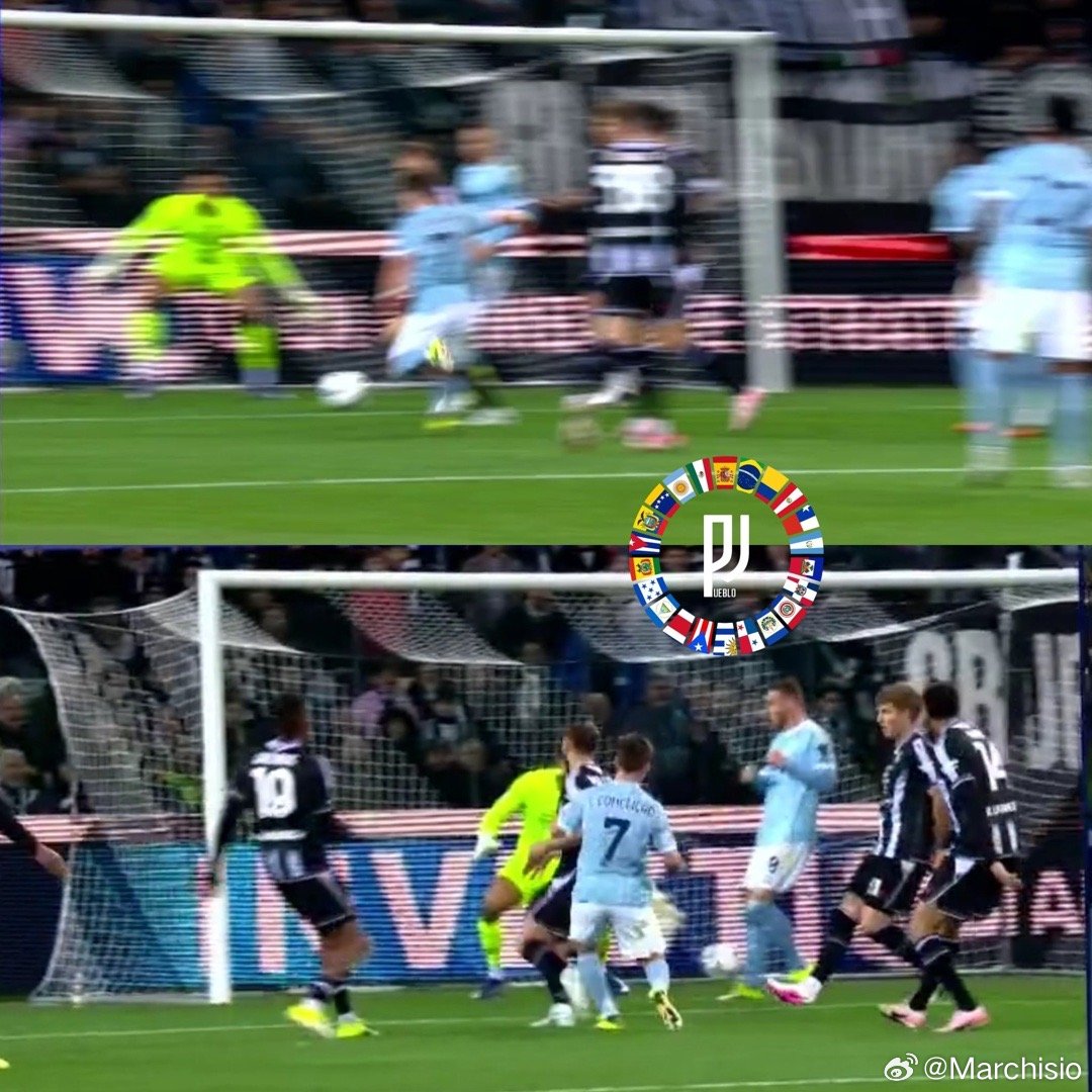 关于昨天小孔塞桑被取消的进球：根据意甲联盟裁判手册，如果越位球员身处门将的视线范