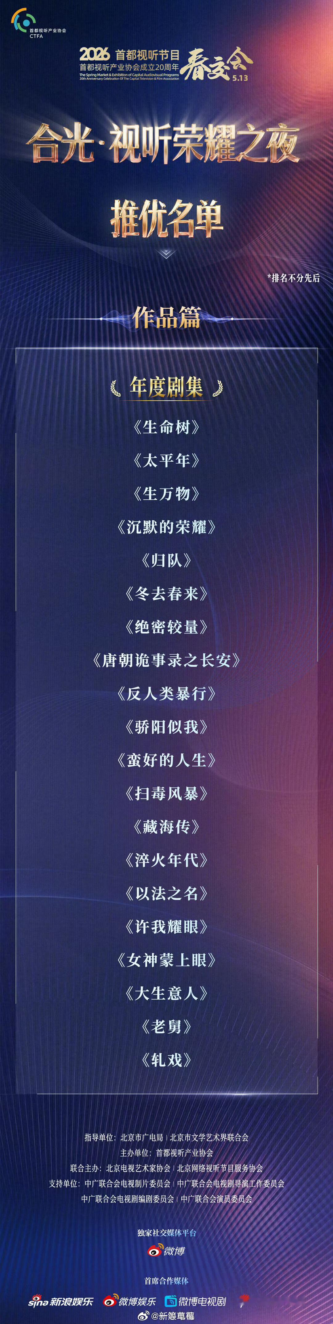 春交会年度剧集 