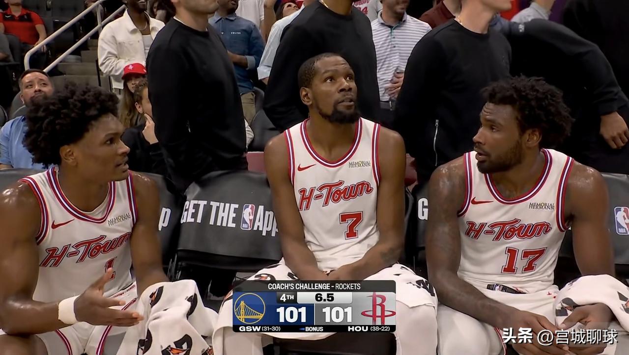 火箭就差了一口气，战胜一切的决心。申京常规时间最后几个进球把自己的得分拉了回来，