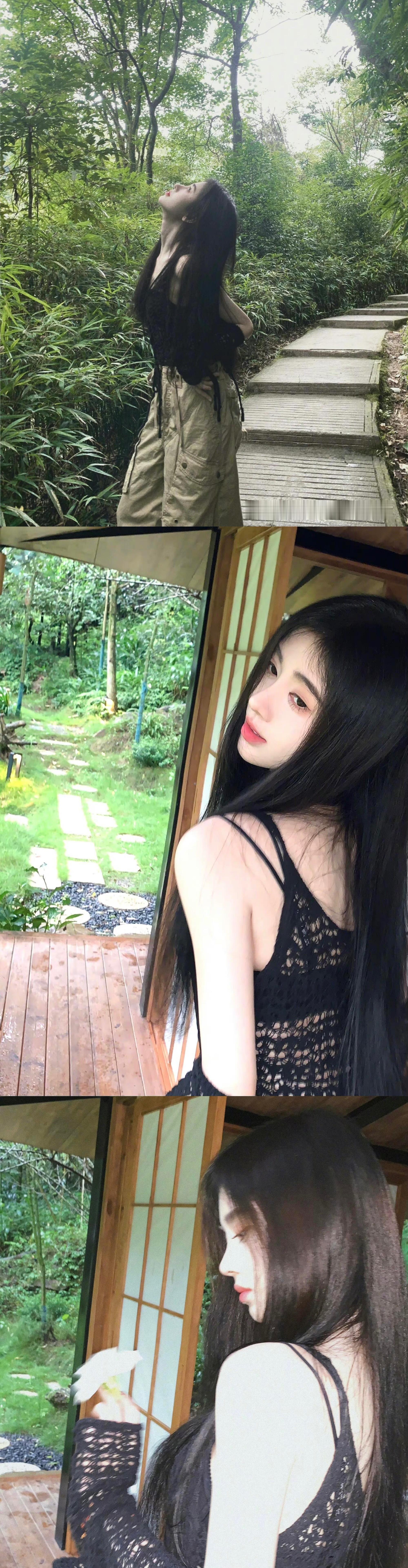 来大自然吸点氧吧🍃女明星夏日氧气感照片女明星大自然生命力照片
