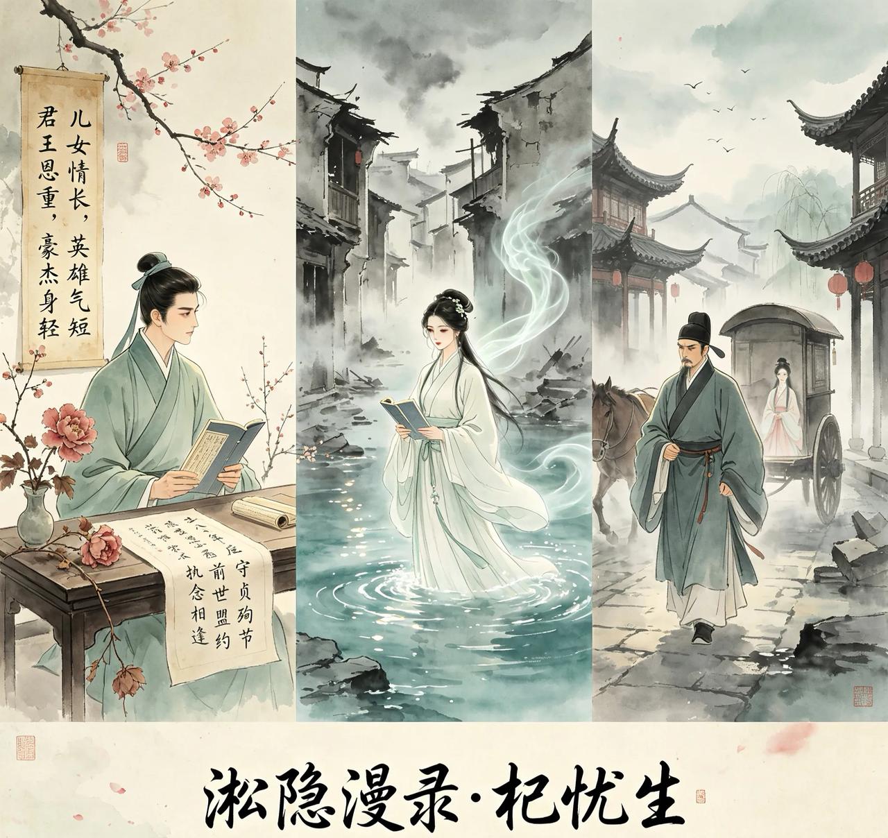 清朝人杞忧生姓房，号采流，是会稽秀才。他十岁梦见一副对联：“儿女情长，英雄气短；