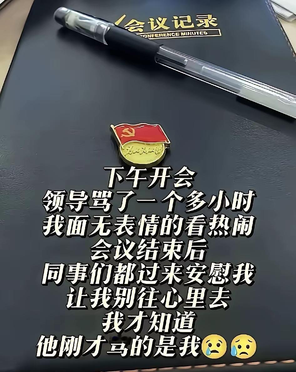 我为什么就没有人家这种心态呢？其实如果会场知道了领导在骂自己又能如何，不就是多给