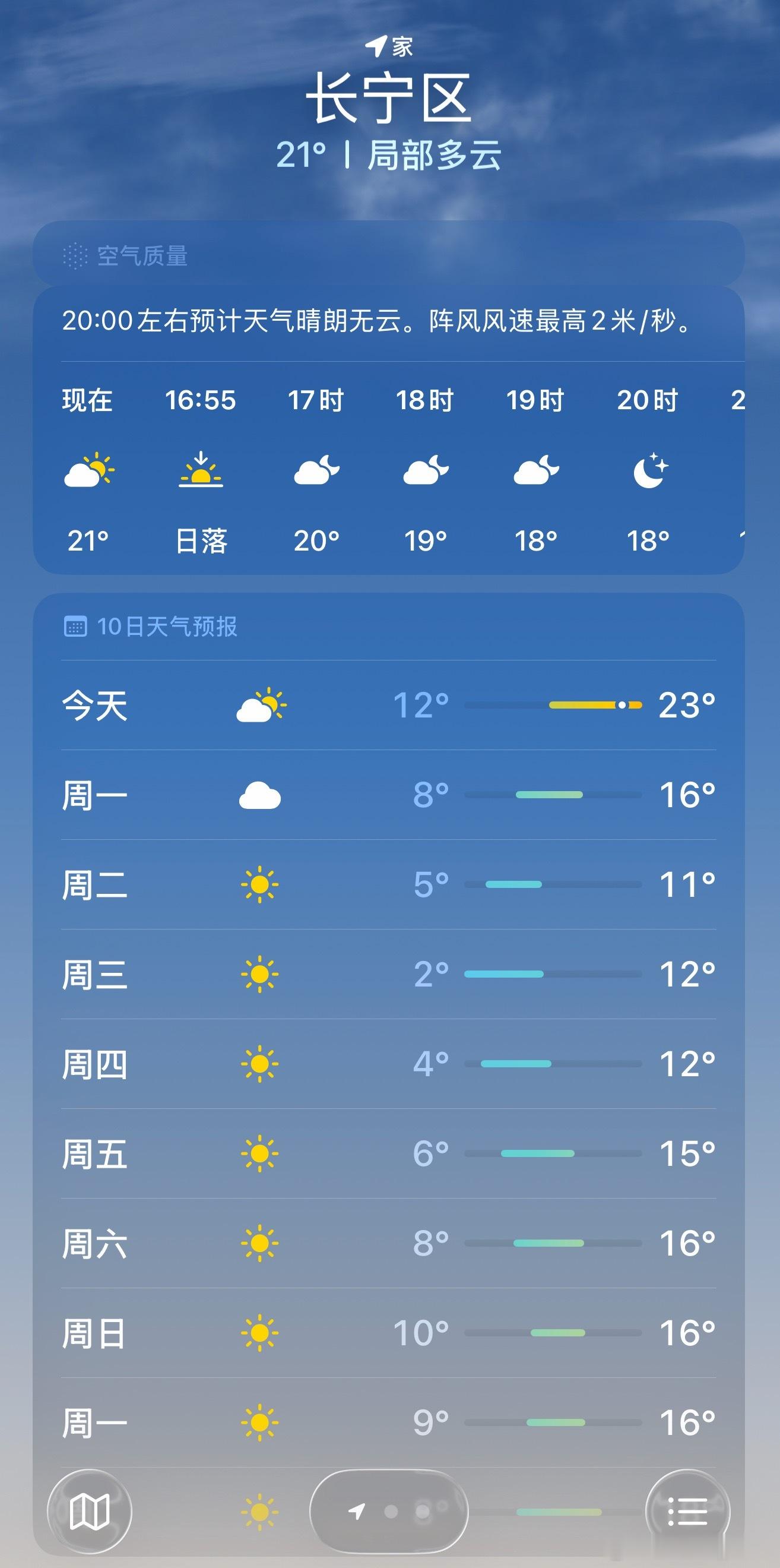 昨天上海的天气还很热，中午开车还要开点冷空调。今天气温就开起断崖式下降了……大家