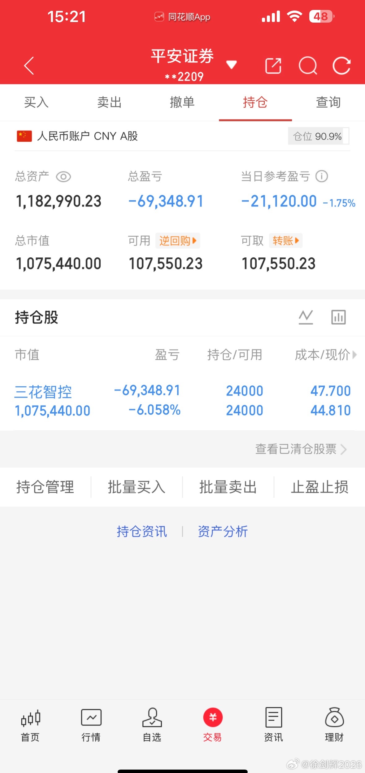 6月11日收盘记纳入100w本挑战一年翻5倍（第 8  天）！我会每天坚持更新，