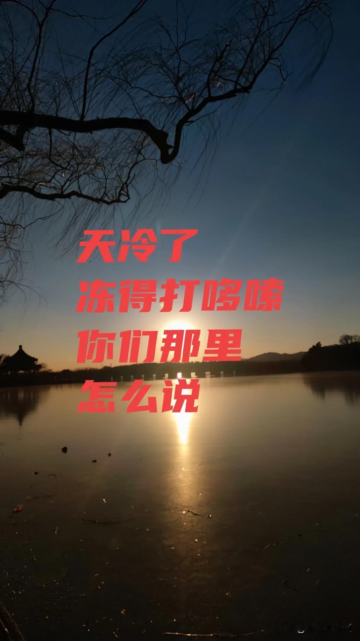 天冷冻的受不了，我们这边叫冻得大哆嗦，你们那里怎么说？欢迎大家评论区冬天 冻死喽