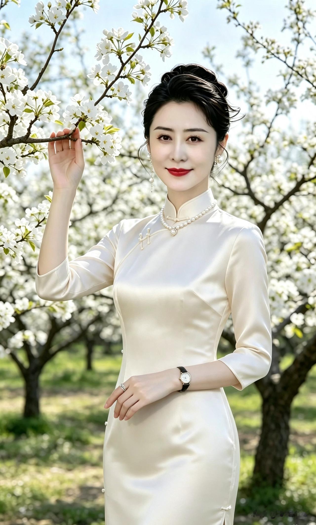 一袭旗袍，岁月留香
 
时光不语，沉淀芳华。历经世事，从容安然，便是中年最好的模