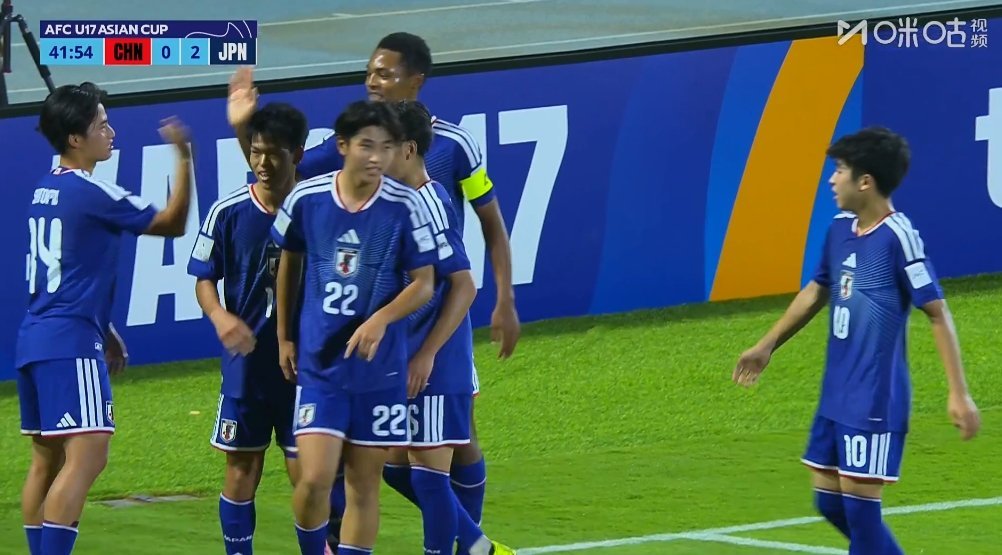 u17男足再丢一球 U17男足再丢一球，斋藤翔挑过门将秦子牛后打门得手 