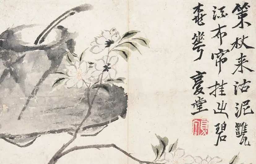 李鱓 折枝写生册，设色纸本册页，十二开。尺寸：20.3×29 cm×12，约0.