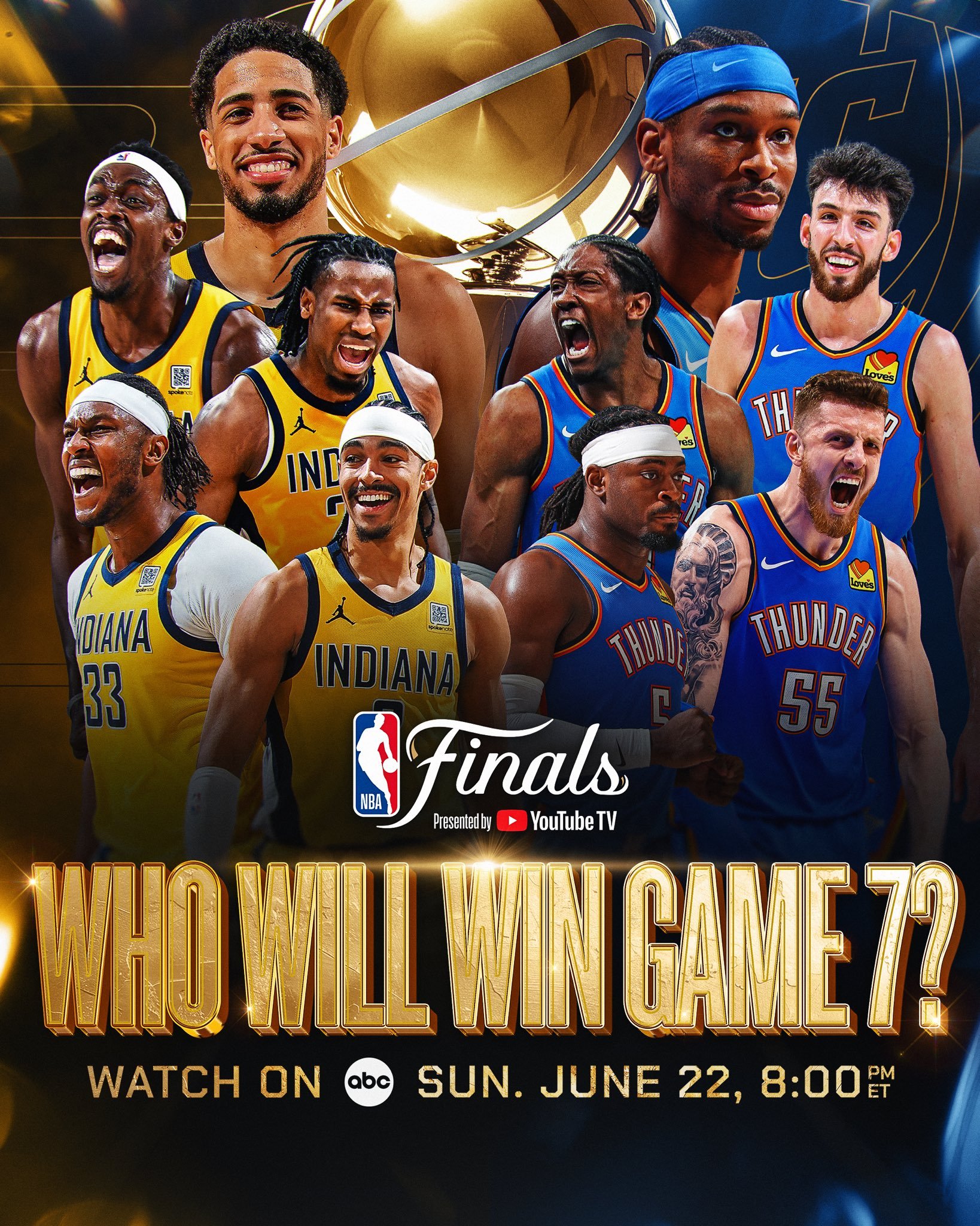 明天早上八点——NBA总决赛抢七大战这次赛季最终战，你又会支持哪队呢？！[并不简