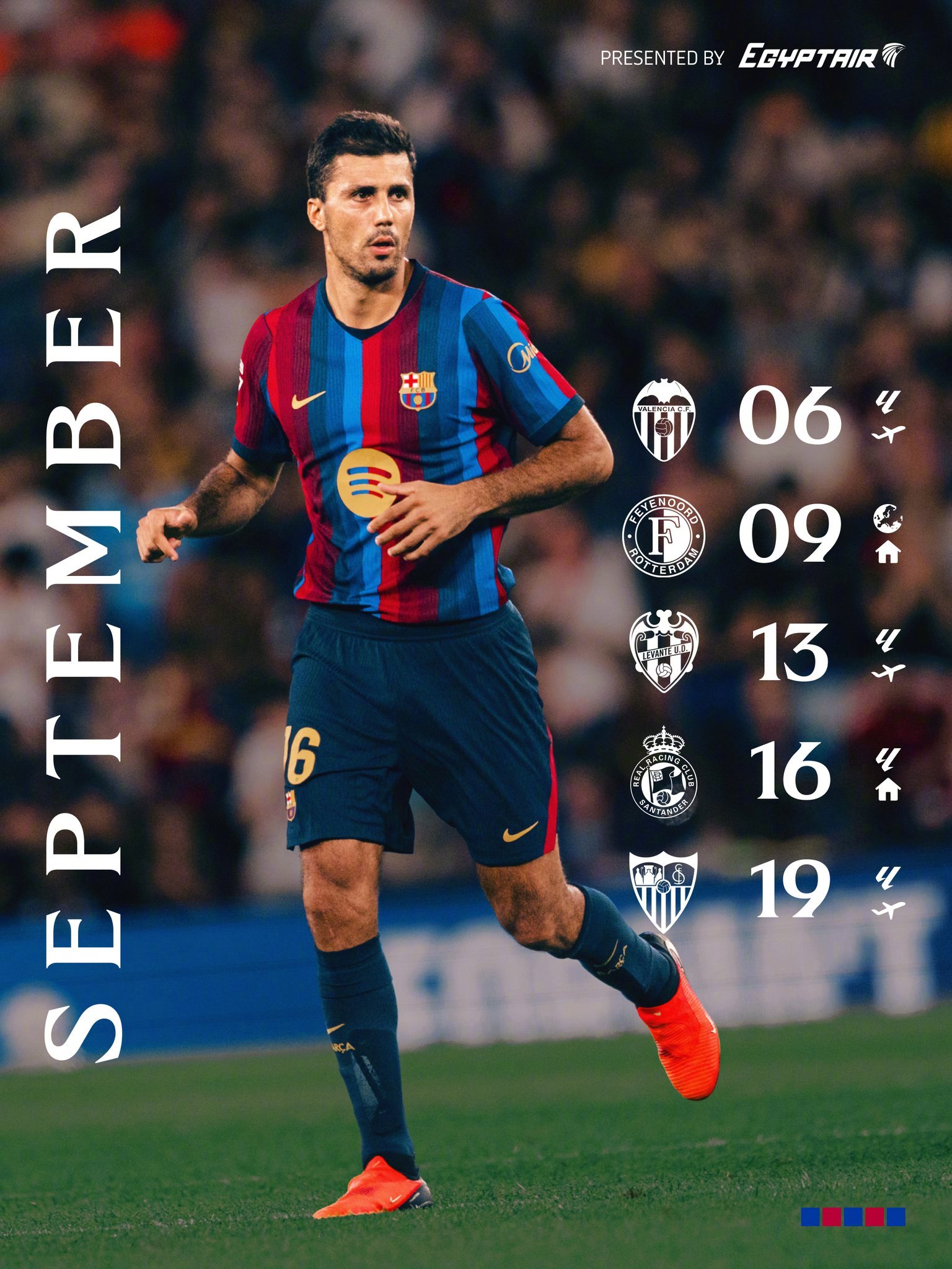 ⚽欧冠+联赛并行，九月麻烦对culer萨迷 好一点🙏🏻🏟️🆚费耶诺德、桑