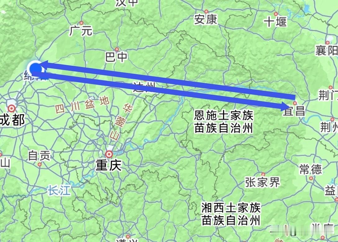 两个最重要的第二大城市之间竟然没有高铁直达，有点不可思议。四川省和湖北省是最近几